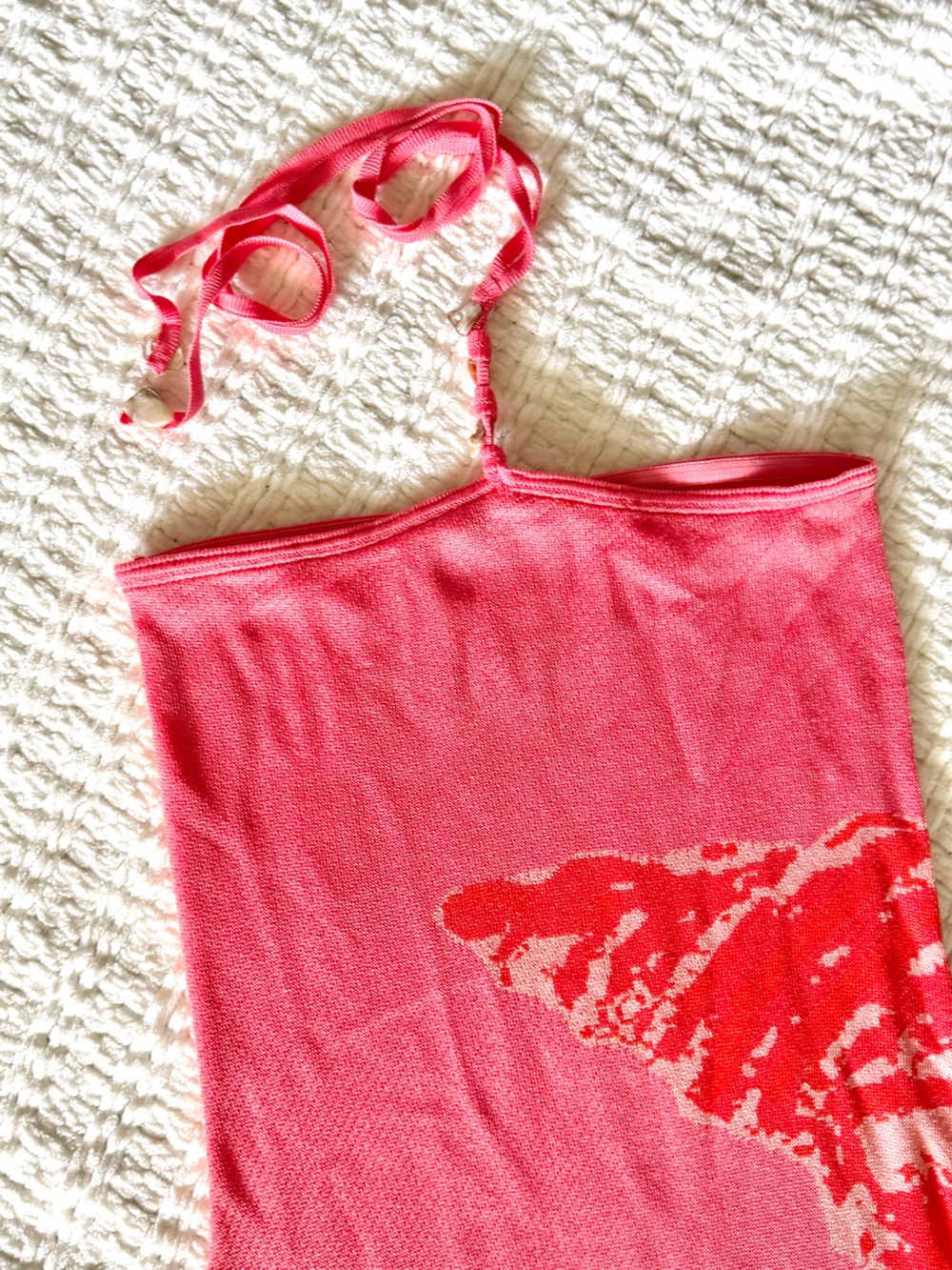 Torn by Ronny Kobo Seashell Halter Bodycon Maxi Dress Small - Picture 6 of 15